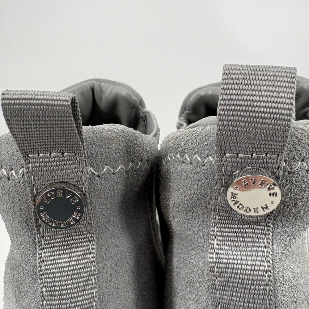 Steve‎ Madden Leo hidden wedge sneakers grey 7.5 Comfort pull-on